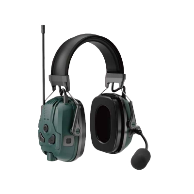 Integrated two-way radio ear...